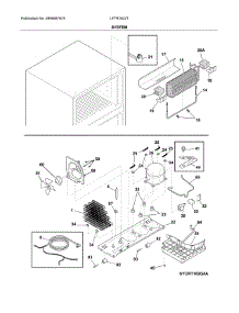 System parts for Frigidaire Refrigerator LFTR1832TF0 from AppliancePartsPros.com