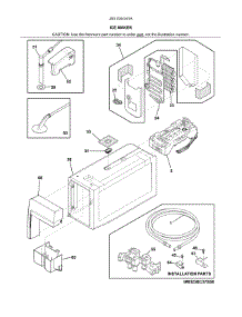 Ice Maker parts for Kenmore Refrigerator 253.7044341A (2537044341A, 253 7044341A) from AppliancePartsPros.com