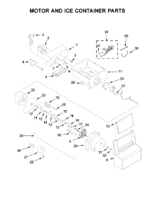 Motor And Ice Container Parts parts for Kenmore Refrigerator 106.51753710 (10651753710, 106 51753710) from AppliancePartsPros.com