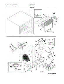 System parts for Frigidaire Refrigerator LGTR1842TF0 from AppliancePartsPros.com
