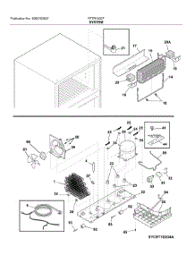 System parts for Frigidaire Refrigerator FFTR1832TP0 from AppliancePartsPros.com