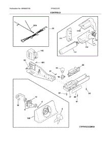 Controls parts for Frigidaire Refrigerator FFSS2325TS0 from AppliancePartsPros.com