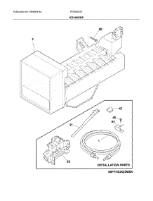 Ice Maker parts for Frigidaire Refrigerator FFSS2625TE0 from AppliancePartsPros.com