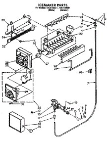 Icemaker parts for Kenmore Refrigerator 106.9728581 (1069728581, 106 9728581) from AppliancePartsPros.com