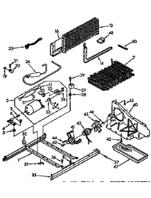 Unit parts for Kenmore Refrigerator 106.9728581 (1069728581, 106 9728581) from AppliancePartsPros.com