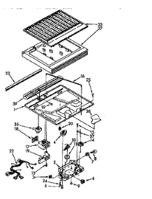 Compartment Separator parts for Kenmore Refrigerator 106.9610514 (1069610514, 106 9610514) from AppliancePartsPros.com