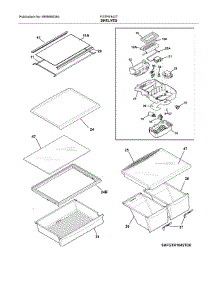 Shelves parts for Frigidaire Refrigerator FGTR1842TE0 from AppliancePartsPros.com