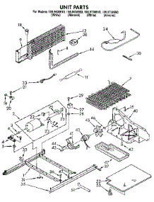 Unit parts for Kenmore Refrigerator 106.9638610 (1069638610, 106 9638610) from AppliancePartsPros.com