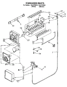 Icemaker parts for Kenmore Refrigerator 106.9638610 (1069638610, 106 9638610) from AppliancePartsPros.com