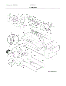 Ice Container parts for Frigidaire Refrigerator LFSS2312TP0 from AppliancePartsPros.com