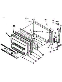 Freezer Door Parts parts for Kenmore Refrigerator 106.9738611 (1069738611, 106 9738611) from AppliancePartsPros.com
