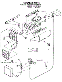 Icemaker parts for Kenmore Refrigerator 106.9632611 (1069632611, 106 9632611) from AppliancePartsPros.com