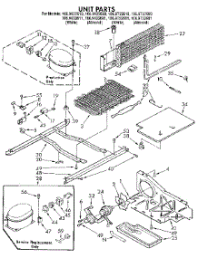 Unit parts for Kenmore Refrigerator 106.9632611 (1069632611, 106 9632611) from AppliancePartsPros.com