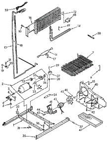 Unit parts for Kenmore Refrigerator 106.9610681 (1069610681, 106 9610681) from AppliancePartsPros.com