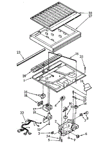 Compartment Separator parts for Kenmore Refrigerator 106.9610681 (1069610681, 106 9610681) from AppliancePartsPros.com