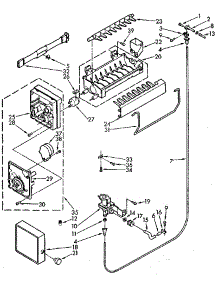 Icemaker parts for Kenmore Refrigerator 106.9712680 (1069712680, 106 9712680) from AppliancePartsPros.com