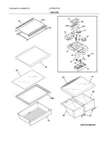 Shelves parts for Frigidaire Refrigerator LGTR2042TD0 from AppliancePartsPros.com