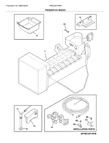 Freezer Ice Maker parts for Frigidaire Refrigerator FPBC2277RFB from AppliancePartsPros.com