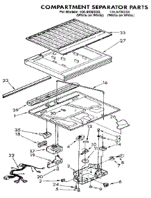 Compartment Separator parts for Kenmore Refrigerator 106.9630220 (1069630220, 106 9630220) from AppliancePartsPros.com