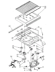 Compartment Separator parts for Kenmore Refrigerator 106.9610582 (1069610582, 106 9610582) from AppliancePartsPros.com
