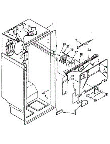 Liner parts for Kenmore Refrigerator 106.9612680 (1069612680, 106 9612680) from AppliancePartsPros.com