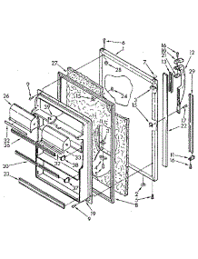 Refrigerator Door parts for Kenmore Refrigerator 106.9612680 (1069612680, 106 9612680) from AppliancePartsPros.com