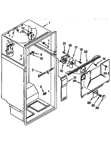 Liner Parts parts for Kenmore Refrigerator 106.9738381 (1069738381, 106 9738381) from AppliancePartsPros.com
