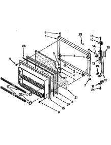 Freezer Door Parts parts for Kenmore Refrigerator 106.9738381 (1069738381, 106 9738381) from AppliancePartsPros.com