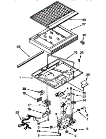 Compartment Separator Parts parts for Kenmore Refrigerator 106.9632613 (1069632613, 106 9632613) from AppliancePartsPros.com