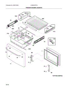 Freezer Drawer, Baskets parts for Frigidaire Refrigerator LGHB2867PFIA from AppliancePartsPros.com