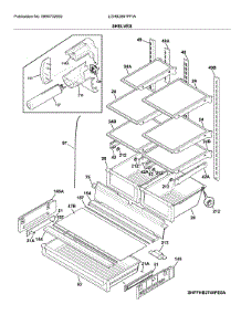 Shelves parts for Frigidaire Refrigerator LGHB2867PFIA from AppliancePartsPros.com