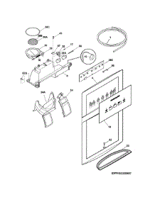 Ice & Water Dispenser parts for Frigidaire Refrigerator FFHS2322MWD from AppliancePartsPros.com