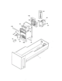 Ice Container parts for Frigidaire Refrigerator FGHB2735NP0 from AppliancePartsPros.com