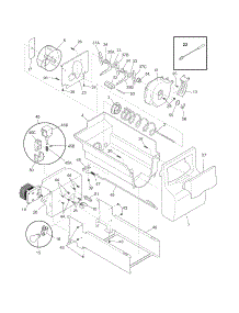 Ice Container parts for Frigidaire Refrigerator FFHS2322MBC from AppliancePartsPros.com