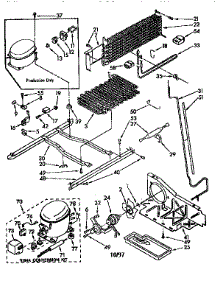 Unit parts for Kenmore Refrigerator 106.9600580 (1069600580, 106 9600580) from AppliancePartsPros.com