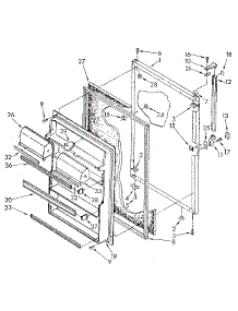 Refrigerator Door parts for Kenmore Refrigerator 106.9600580 (1069600580, 106 9600580) from AppliancePartsPros.com