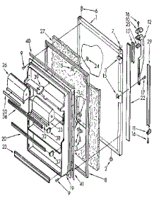 Refrigerator Door parts for Kenmore Refrigerator 106.9610683 (1069610683, 106 9610683) from AppliancePartsPros.com