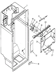 Liner parts for Kenmore Refrigerator 106.9610683 (1069610683, 106 9610683) from AppliancePartsPros.com