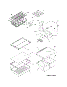 Shelves parts for Frigidaire Refrigerator MRTG23V9RF0 from AppliancePartsPros.com