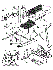 Unit parts for Kenmore Refrigerator 106.9710515 (1069710515, 106 9710515) from AppliancePartsPros.com