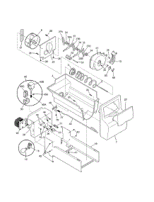 Ice Container parts for Frigidaire Refrigerator FRS3HR5HM5 from AppliancePartsPros.com