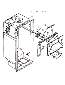 Liner parts for Kenmore Refrigerator 106.9730310 (1069730310, 106 9730310) from AppliancePartsPros.com