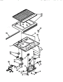 Compartment Separator parts for Kenmore Refrigerator 106.9710383 (1069710383, 106 9710383) from AppliancePartsPros.com
