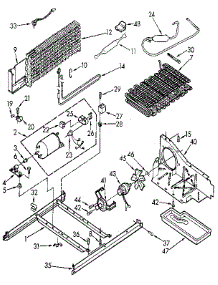 Unit parts for Kenmore Refrigerator 106.9728580 (1069728580, 106 9728580) from AppliancePartsPros.com