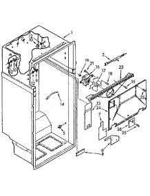 Liner parts for Kenmore Refrigerator 106.9712610 (1069712610, 106 9712610) from AppliancePartsPros.com
