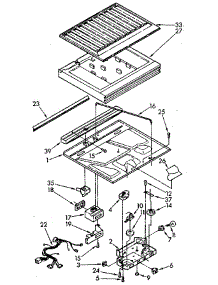 Compartment Separator parts for Kenmore Refrigerator 106.9712610 (1069712610, 106 9712610) from AppliancePartsPros.com