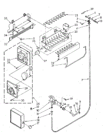 Icemaker parts for Kenmore Refrigerator 106.9710582 (1069710582, 106 9710582) from AppliancePartsPros.com