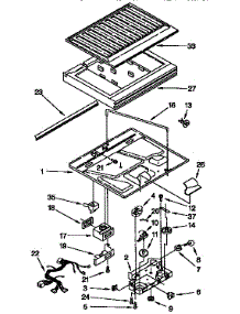 Compartment Separator Parts parts for Kenmore Refrigerator 106.9638382 (1069638382, 106 9638382) from AppliancePartsPros.com