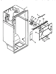 Liner parts for Kenmore Refrigerator 106.9730610 (1069730610, 106 9730610) from AppliancePartsPros.com