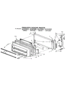 Freezer Door parts for Kenmore Refrigerator 106.9732611 (1069732611, 106 9732611) from AppliancePartsPros.com